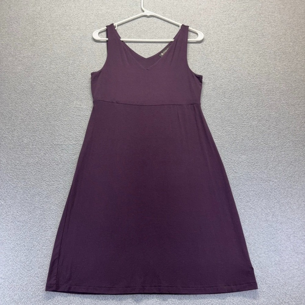 Athleta Dress Womens Small‎ Purple Pull Over V-Neck Stretch Knit Athleisure